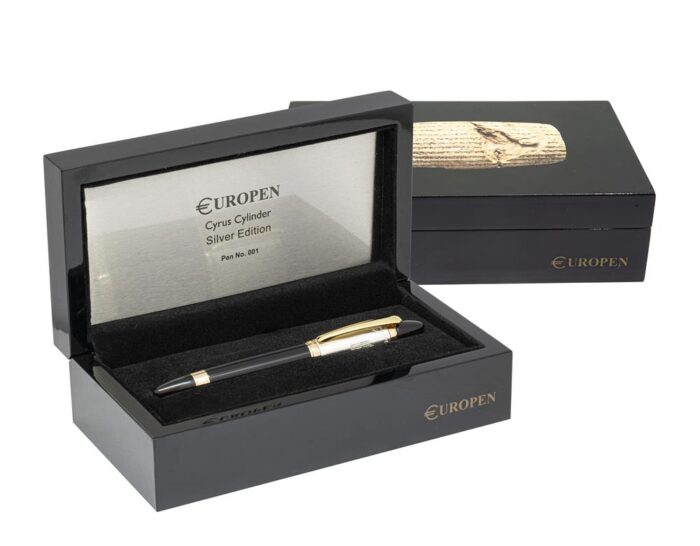 قیمت و خرید آنلاین خودنویس روان نویس خودکار یوروپن منشور کوروش سبحان گیفت - Europen Fountain pen - cyrus cylinder Silver sobhangift