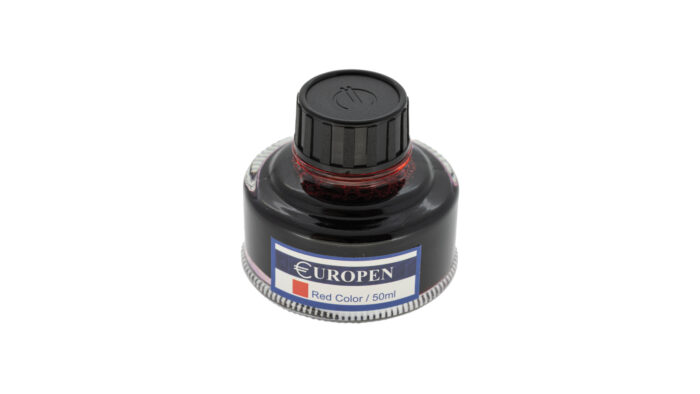 جوهر خودنویس یوروپن - حجم 50 میل لیتر - دارای رنگ بندی - سبحان گیفت - Europen Ink Bottle - SobhanGift