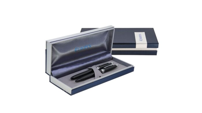 قیمت و خرید آنلاین خودکار روان نویس یوروپن Europen Line مشکی گیره استیل - سبحان گیفت - SobhanGift باکس
