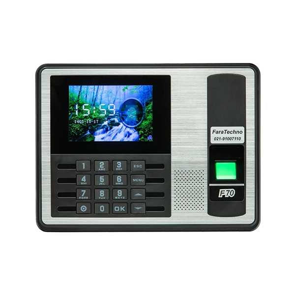 f70 دستگاه حضور و غیاب F70 - دستگاه تشخیص چهره - سبحان گیفت